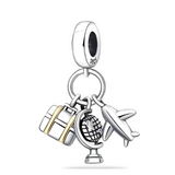 Golden Journey Charm S925 Sterling Silver