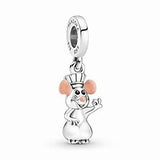 Disney Pixar Remy Mouse Dangle S925 Charm Sterling Silver
