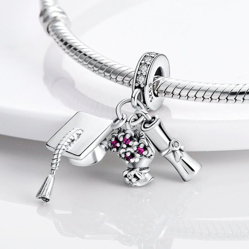 Graduation Charm S925 Sterling Silver