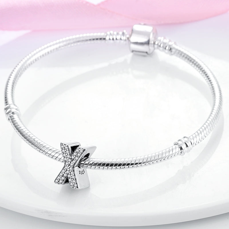 X Charm S925 Sterling Silver