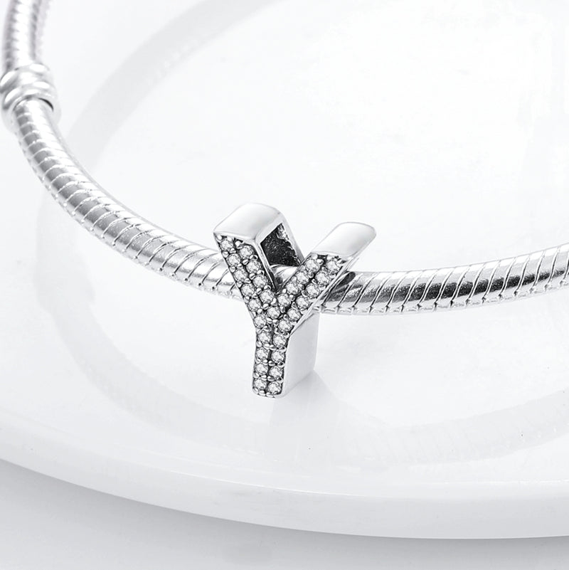 Y Charm S925 Sterling Silver