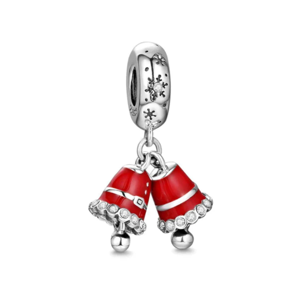 Christmas Bells Charm S925 Sterling Silver