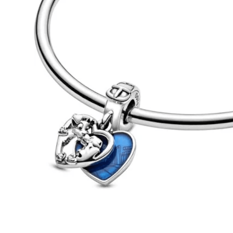 "The Lady and the Tramp" Charm S925 Sterling Silver
