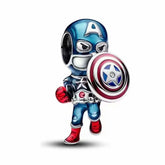 Marvel: Captain America Charm S925 Sterling Silver