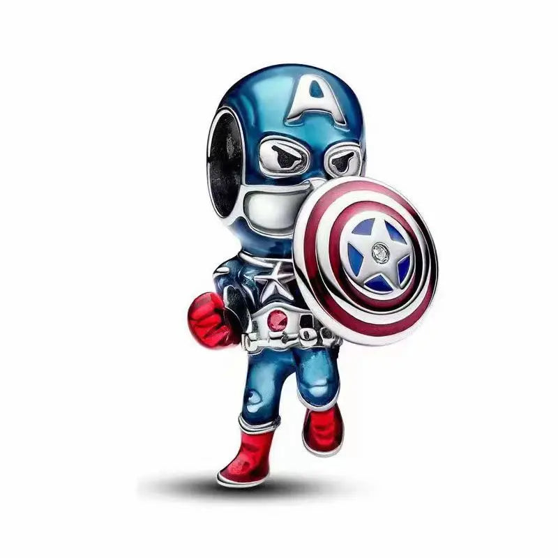 Marvel: Captain America Charm S925 Sterling Silver