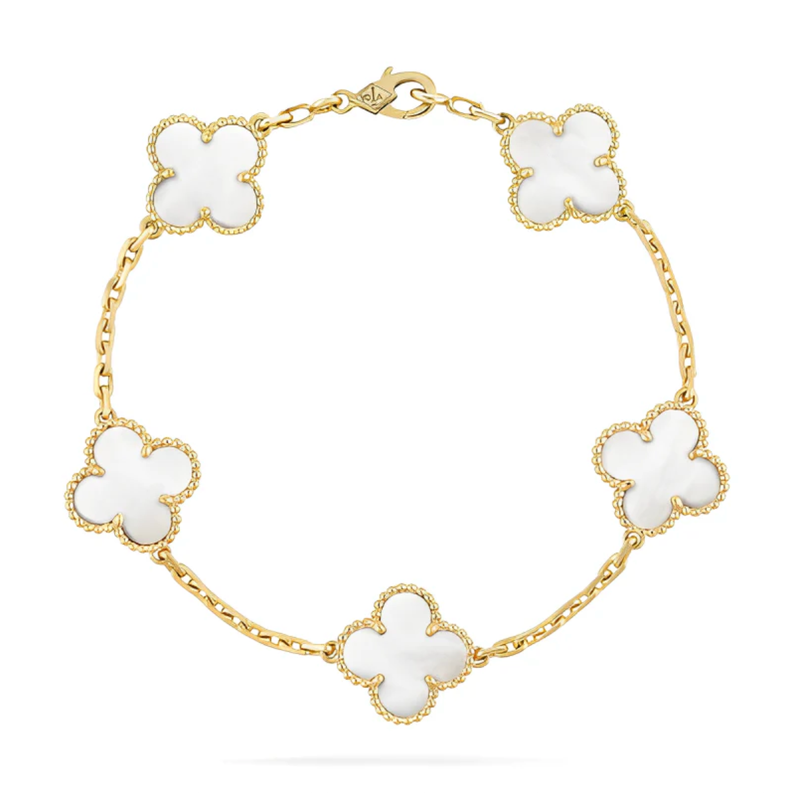 Clover Bracelet + Gift Necklace - 18k Gold Plated