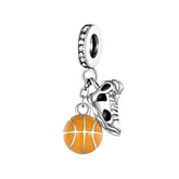 Basketball Charm S925 Sterling Silver