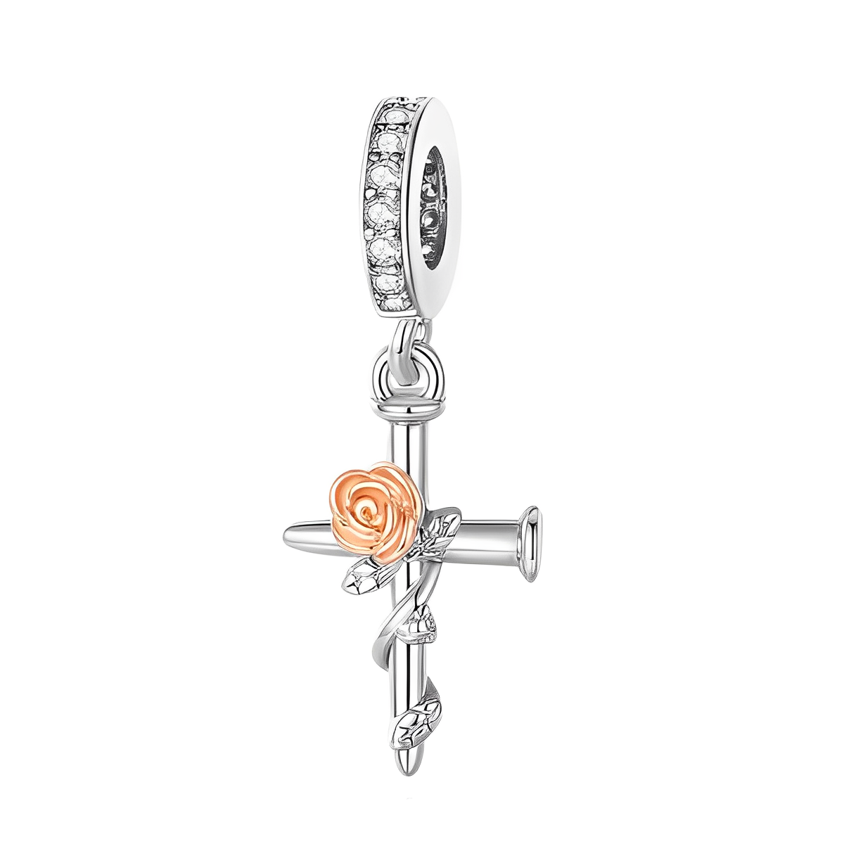 Cross Charm S925 Sterling Silver