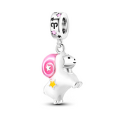 Aries Zodiac Charm S925 Sterling Silver