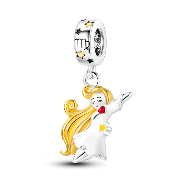 Virgo Zodiac Charm S925 Sterling Silver