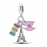 Eiffel Tower Charm S925 Sterling Silver