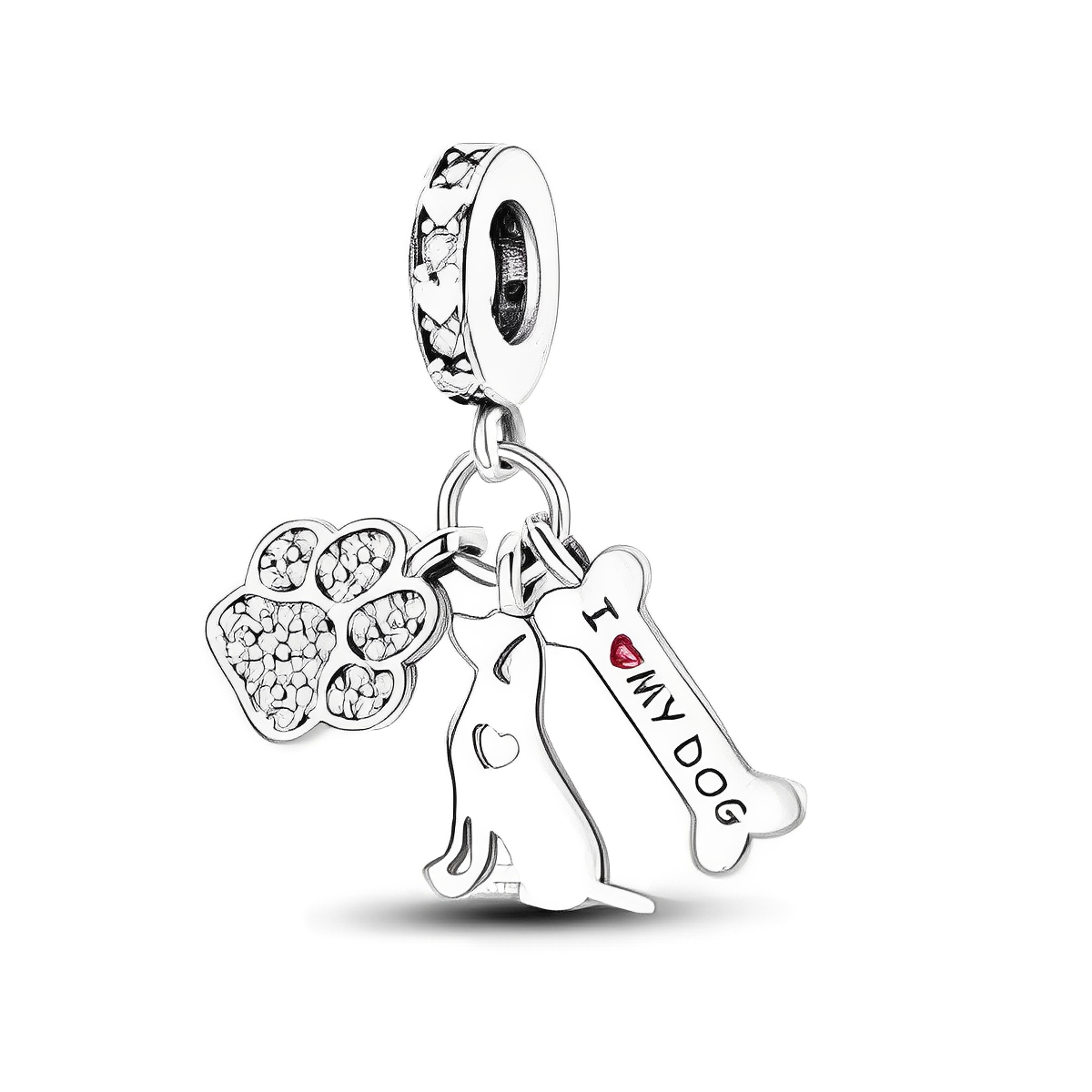 I Love my Pet Charm S925 Sterling Silver