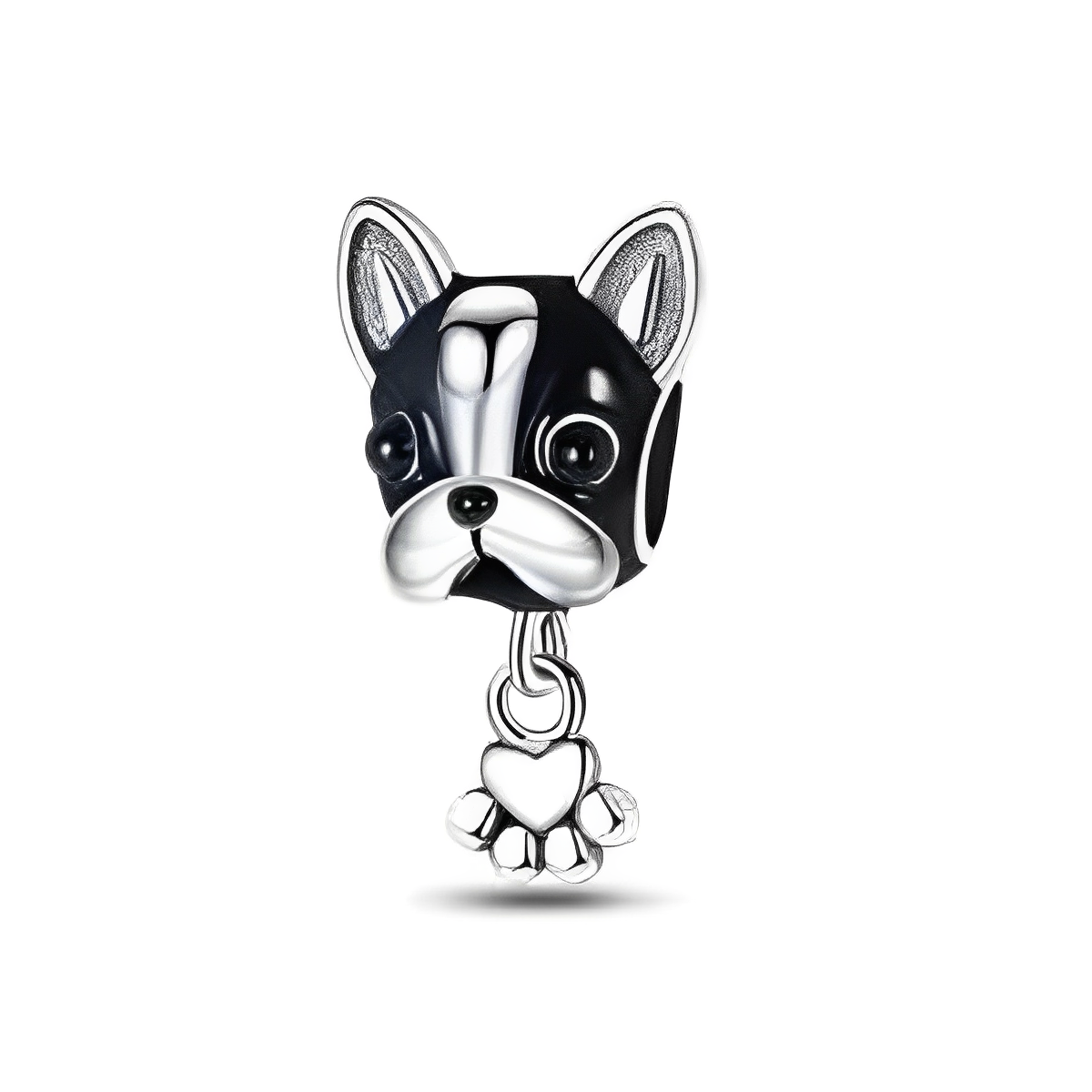 Bulldog Charm S925 Sterling Silver