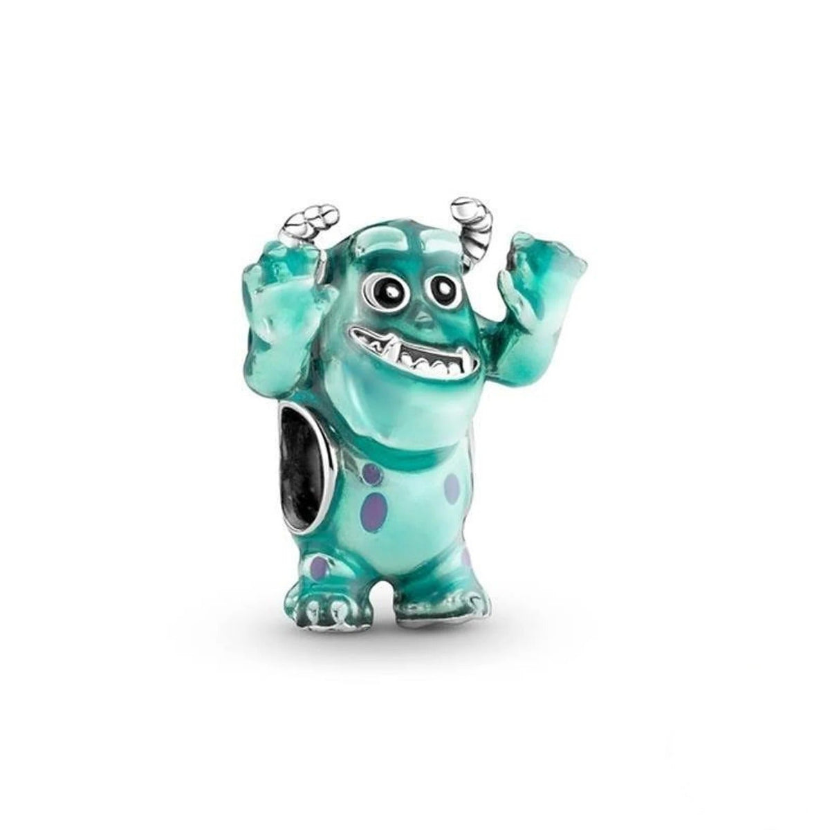 Disney Pixar Sulley S925 Charm Sterling Silver