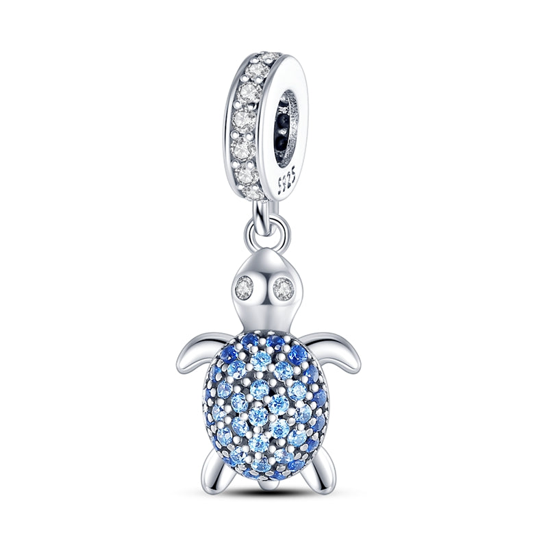 Ocean Turtle Charm S925 Sterling Silver