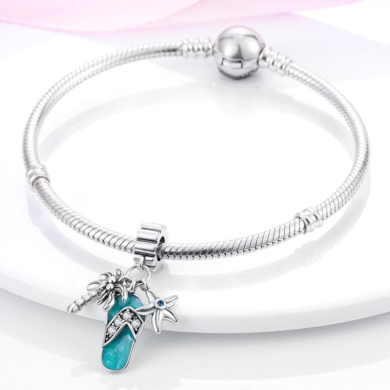 Beach Charm S925 Sterling Silver