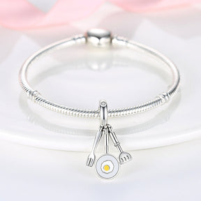 I Love Cooking Charm S925 Sterling Silver