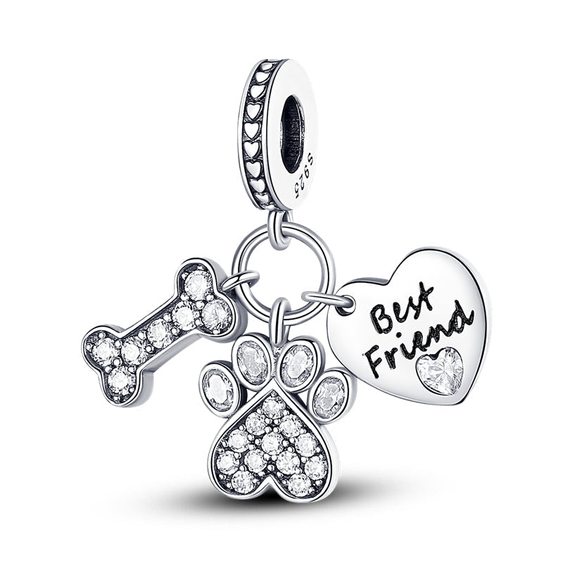 Best Friend Charm S925 Sterling Silver