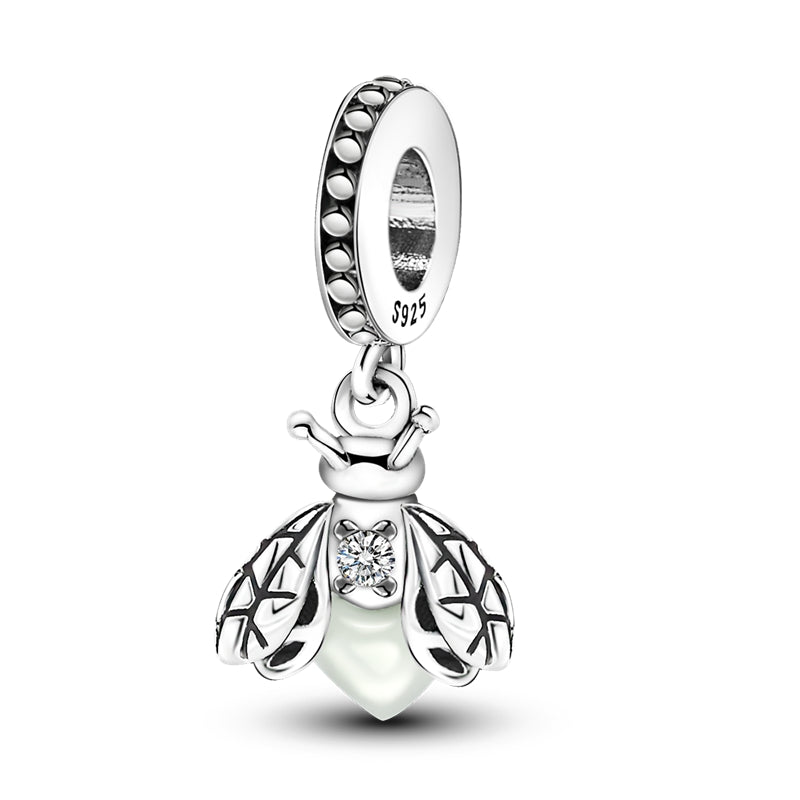 Light Bee Charm S925 Sterling Silver