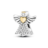 Golden Angel Charm S925 Sterling Silver