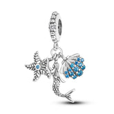 Mermaid Charm S925 Sterling Silver