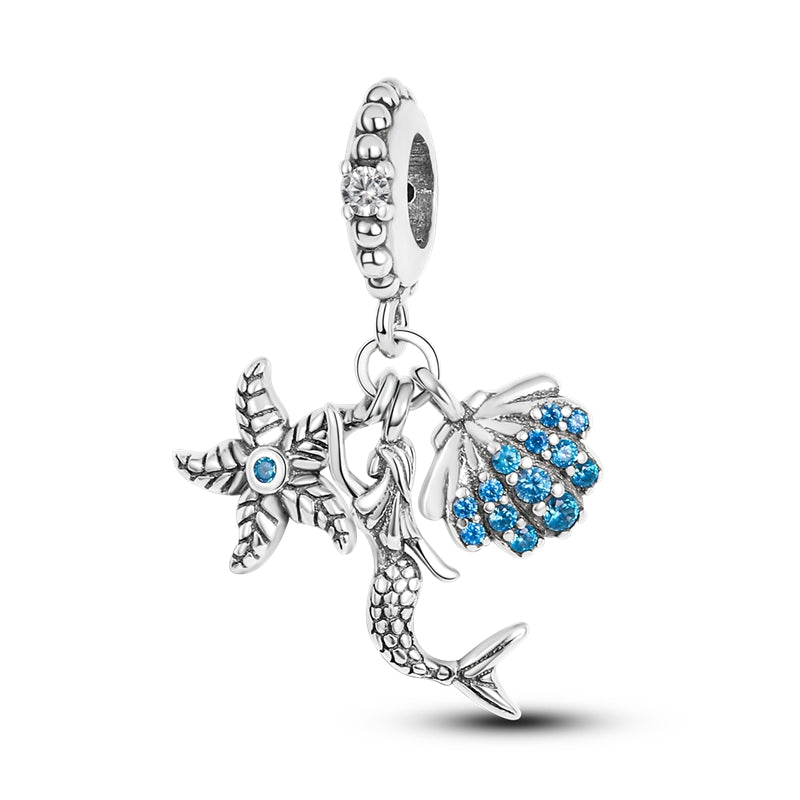 Mermaid Charm S925 Sterling Silver