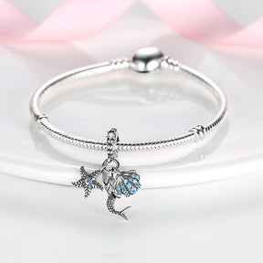 Mermaid Charm S925 Sterling Silver