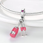 Champagnhe Charm S925 Sterling Silver