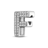 F Charm S925 Sterling Silver