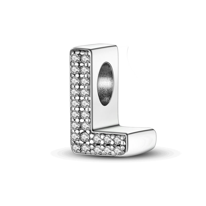 L Charm S925 Sterling Silver