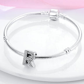 R Charm S925 Sterling Silver