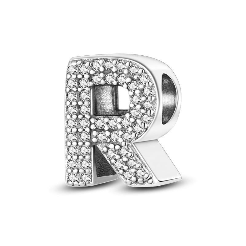 R Charm S925 Sterling Silver