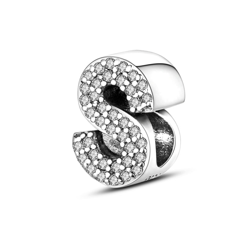 S Charm S925 Sterling Silver