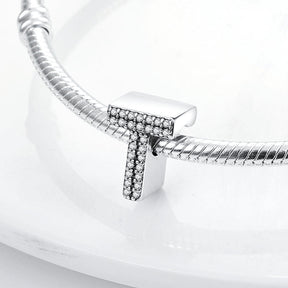 T Charm S925 Sterling Silver