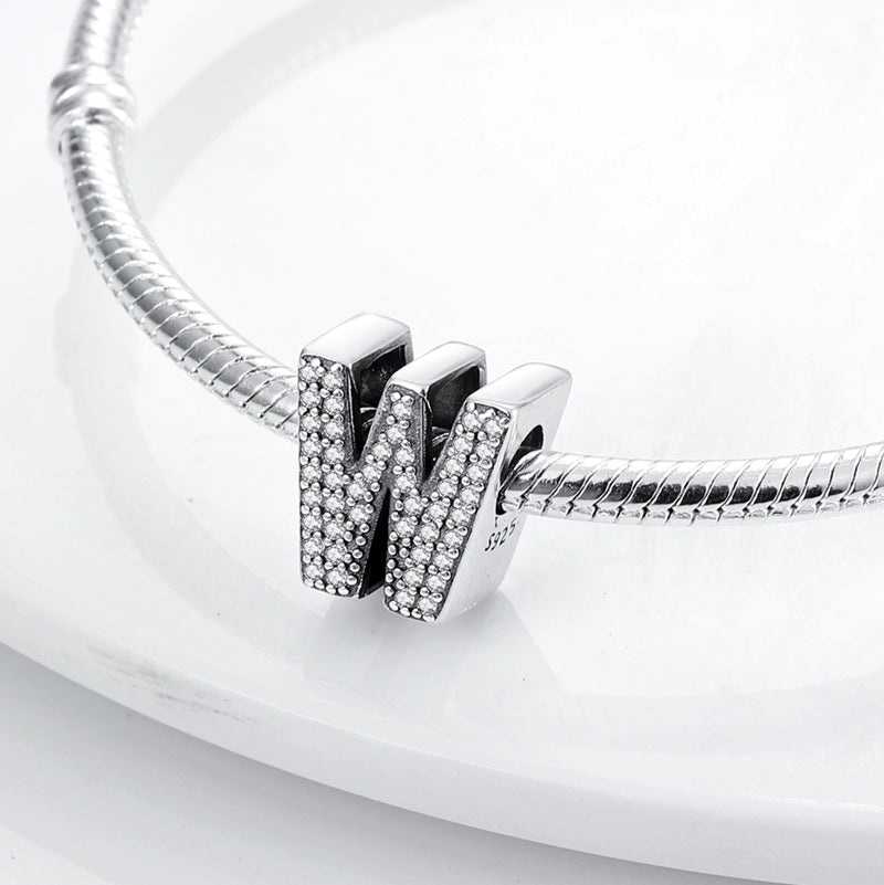 W Charm S925 Sterling Silver