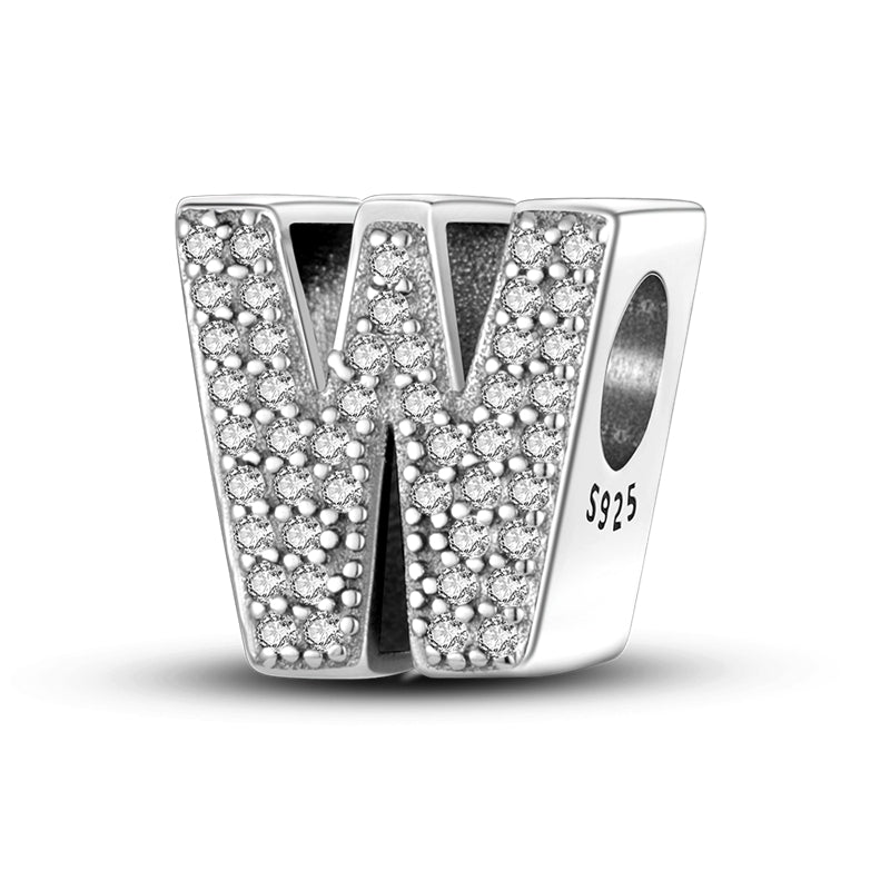 W Charm S925 Sterling Silver