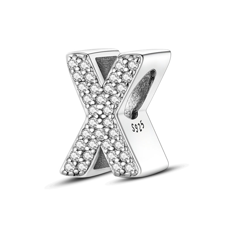 X Charm S925 Sterling Silver