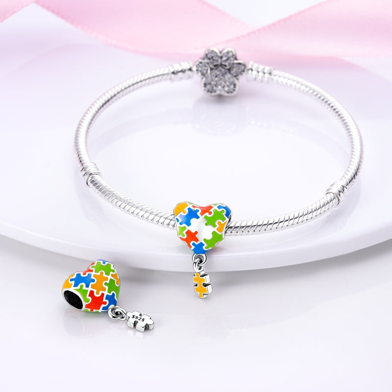 Autistic House Charm S925 Sterling Silver