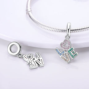 Love Colors Charm S925 Sterling Silver