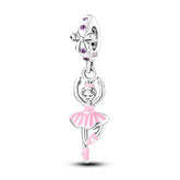 Ballerina Charm S925 Sterling Silver