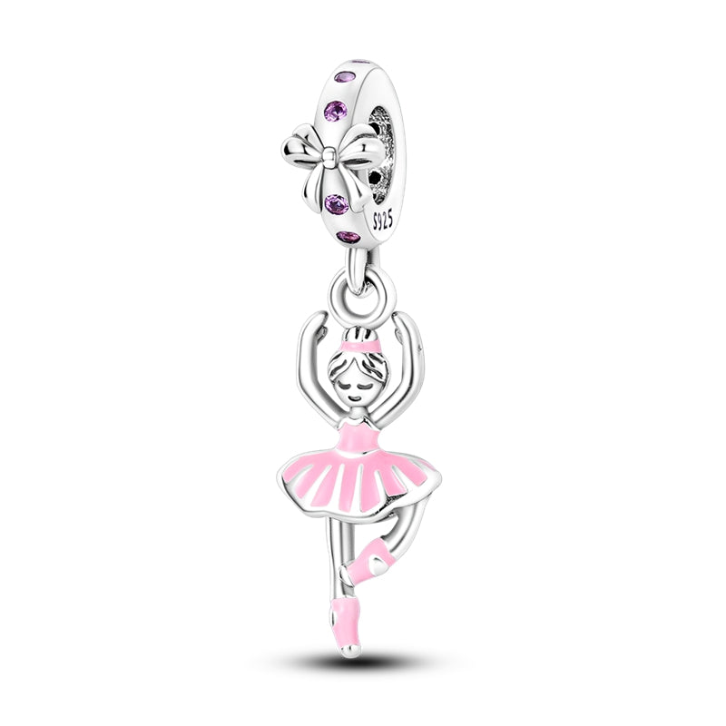 Ballerina Charm S925 Sterling Silver