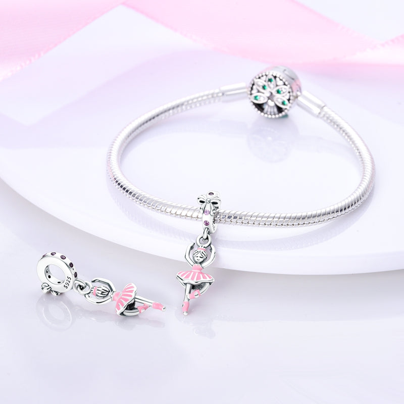 Ballerina Charm S925 Sterling Silver