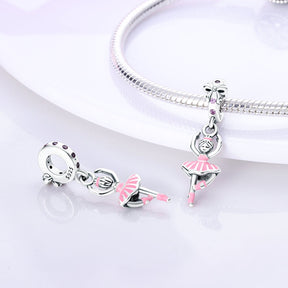 Ballerina Charm S925 Sterling Silver