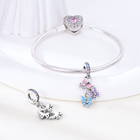 Butterflies Charm S925 Sterling Silver