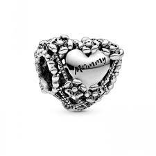 Mummy Heart S925 Charm Sterling Silver