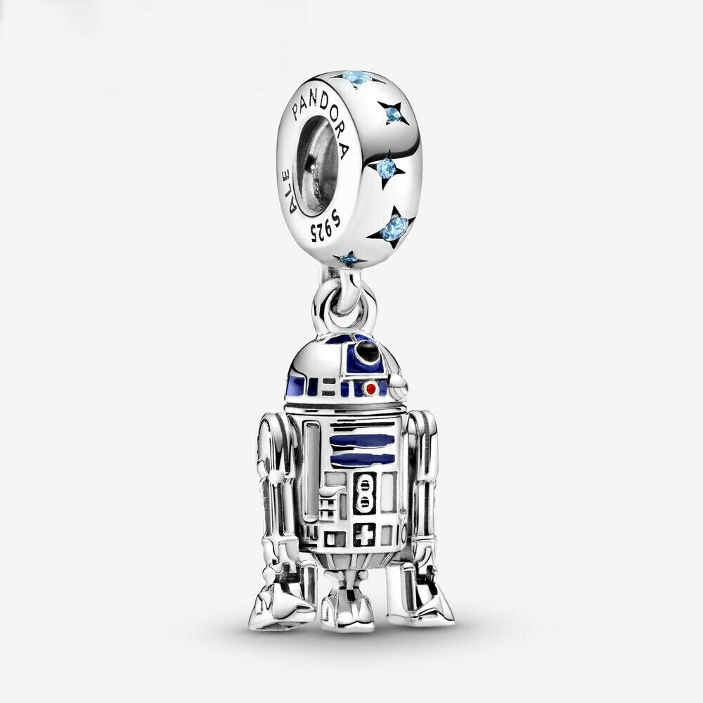 Disney Star Wars R2-D2 Dangle S925 Charm Sterling Silver