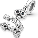 Disney Pixar Wall-E Dangle S925 Charm Sterling Silver