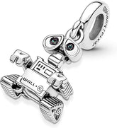 Disney Pixar Wall-E Dangle S925 Charm Sterling Silver