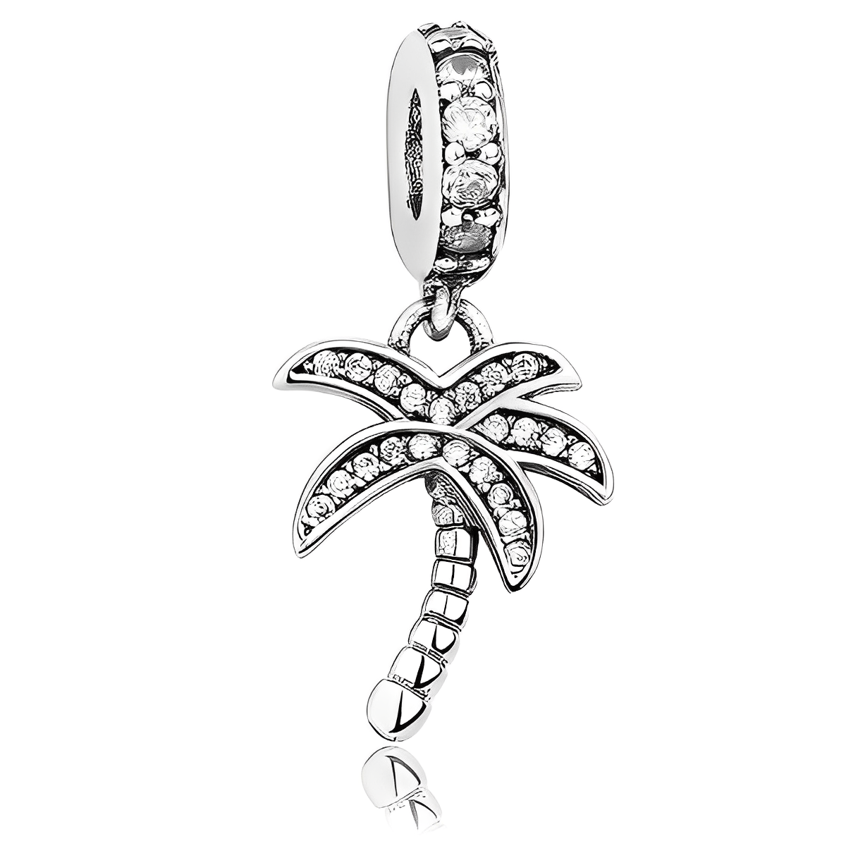 Palm Tree Charm S925 Sterling Silver