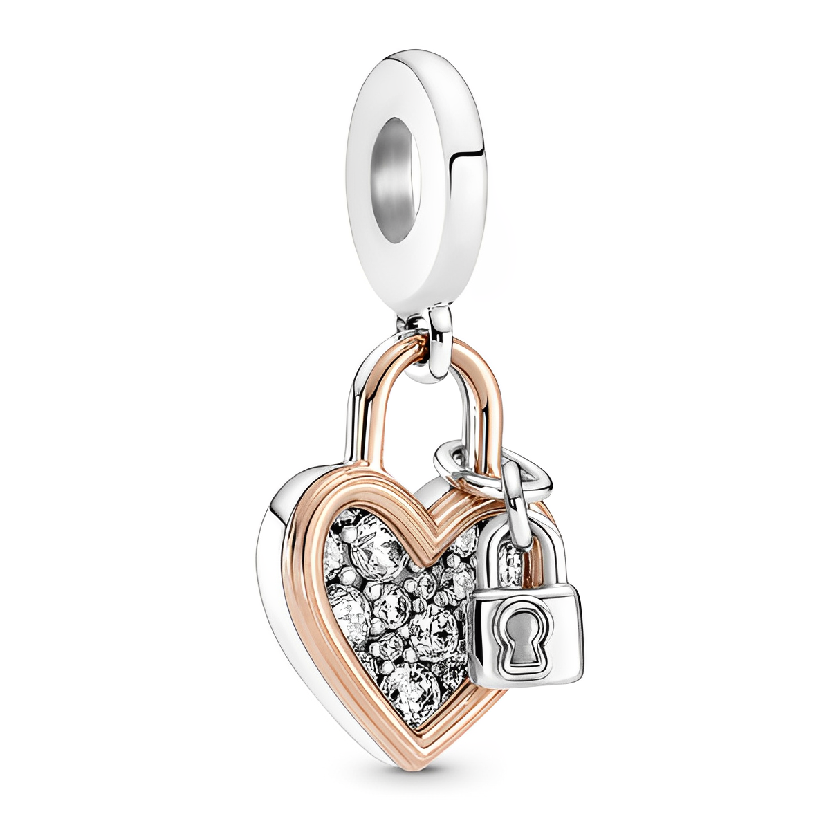 Padlock Charm S925 Sterling Silver